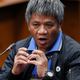 Edgar Matobato testifies to the senate.